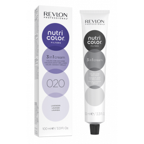 Photos - Hair Dye Revlon Professional Professional Nutri Color Filters Hair Mask 100ml 020 Lavender KS774922