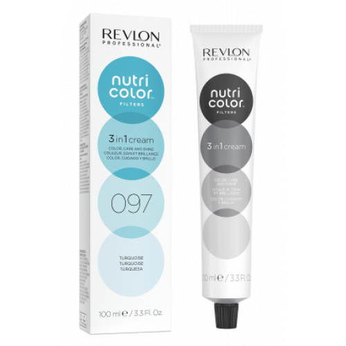 Revlon Professional Nutri Color Filters Dažanti plaukų kaukė 100ml 097 Turquoise