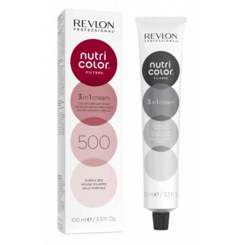 Photos - Hair Product Revlon Professional Professional Nutri Color Filters Hair Mask 100ml 500 Purple Red KS004858