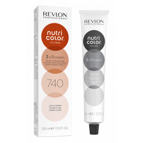 Revlon Professional Nutri Color Filters Dažanti plaukų kaukė 100ml 740 Light Copper