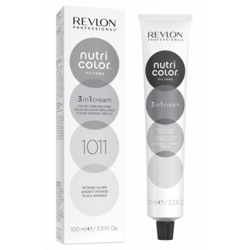 Revlon Professional Nutri Color Filters Dažanti plaukų kaukė 100ml 1011 Intense Silver