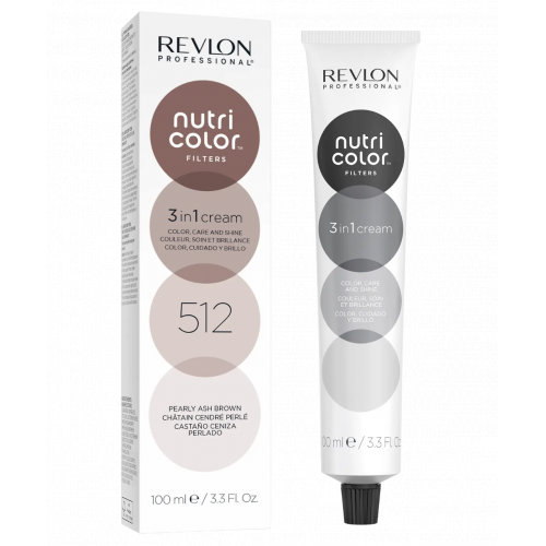 Revlon Professional Nutri Color Filters Dažanti plaukų kaukė 100ml 512 Pearly Ash Brown