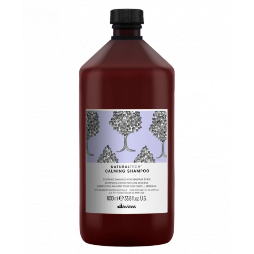 Davines Naturaltech CALMING Shampoo Raminamasis šampūnas jautriai galvos odai