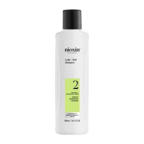Nioxin Pro Clinical System 2 Shampoo Galvos odos ir plaukų šampūnas stipriai retėjantiems plaukams