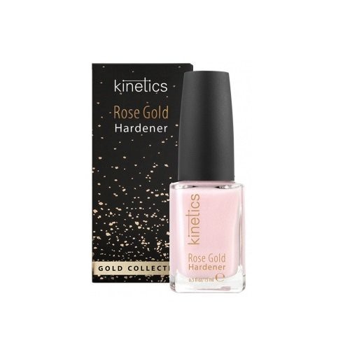 Kinetics Rose Gold Hardener Rožinio aukso stipriklis nagams