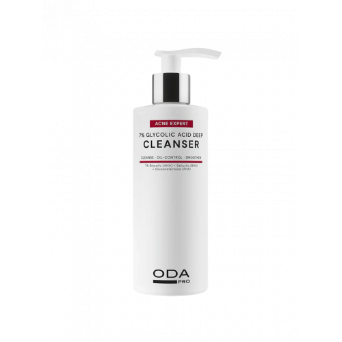 ODA Pro 7% Glycolic Acid Deep Cleanser Giliai valantis prausiklis su 7% glikolio rūgštimi