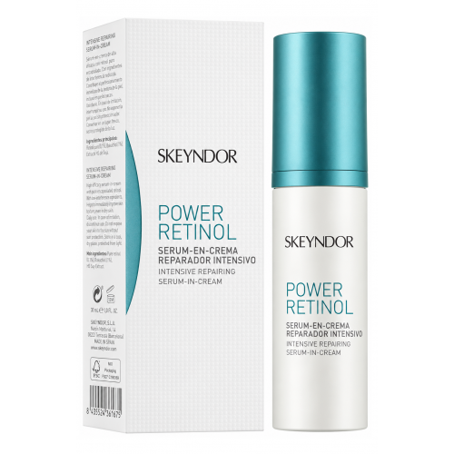 Skeyndor Power Retinol Intensive Repairing Serum-in-Cream Intensyvus atkuriamasis serumas - kremas
