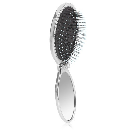 WetBrush WetBrush Mini Pop Fold Hair Detangling Brush Silver