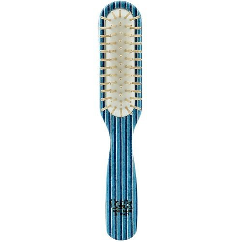 TEK TEK Big Rectangular Kaleidowood Hairbrush Blue