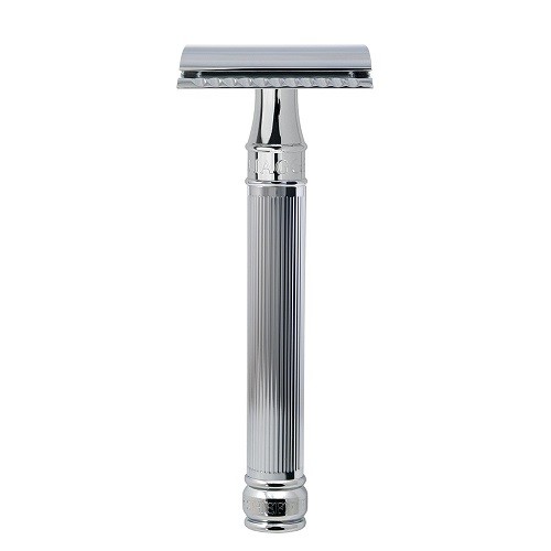 Edwin Jagger Edwin Jagger Long Chrome Lined DE Safety Razor Chrome