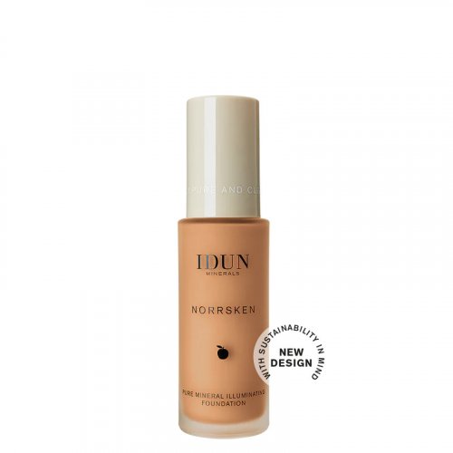 IDUN Liquid Mineral Foundation Norrsken Skystas makiažo pagrindas