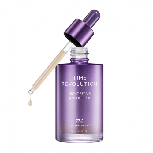Missha Time Revolution Night Repair Ampoule 5x Naktinis regeneruojamasis veido serumas