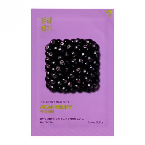 Holika Holika Pure Essence Mask Sheet Acai Berry veido kaukė