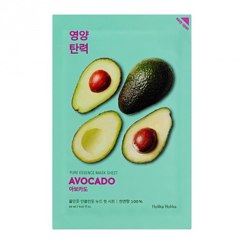 Holika Holika Pure Essence Mask Sheet Avocado Auduma maska