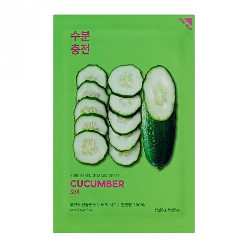 Holika Holika Pure Essence Mask Sheet Cucumber veido kaukė