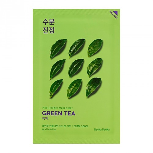 Holika Holika Pure Essence Mask Sheet Green Tea veido kaukė