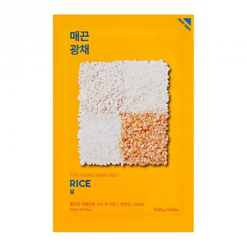 Holika Holika Pure Essence Mask Sheet Rice Auduma sejas maska