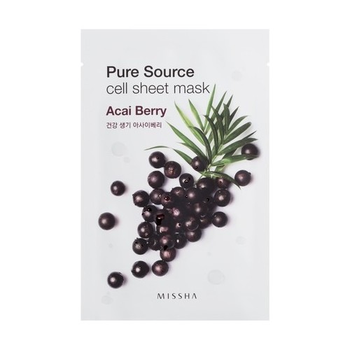Missha Missha Pure Source Cell Sheet Mask 21g Acai Berry