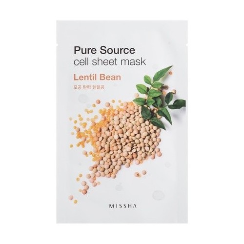 Missha Missha Pure Source Cell Sheet Mask 21g Lentil Bean
