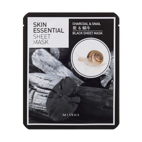 Missha Missha Charcoal & Snail Skin Essential Sheet Mask 23g