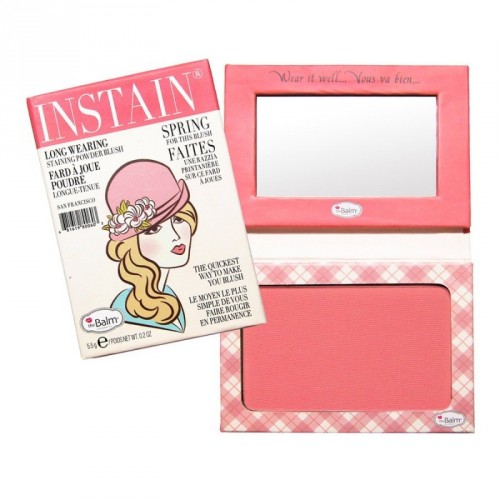 TheBalm Instain Long-Wearing Powder Staining Blush Houndstooth 6.5g Petal Pink