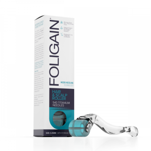 Foligain Hair & Scalp Roller Galvos odos volelis su 540 titaninėmis adatomis