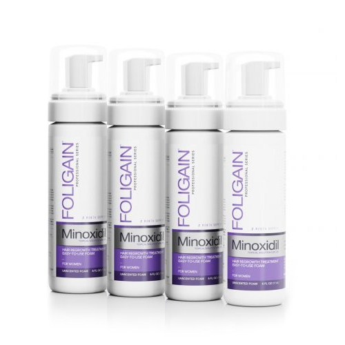 Image of Foligain Foligain Advanced Hair Regrowth Treatment Foam For Women with Minoxidil 2% 12 months