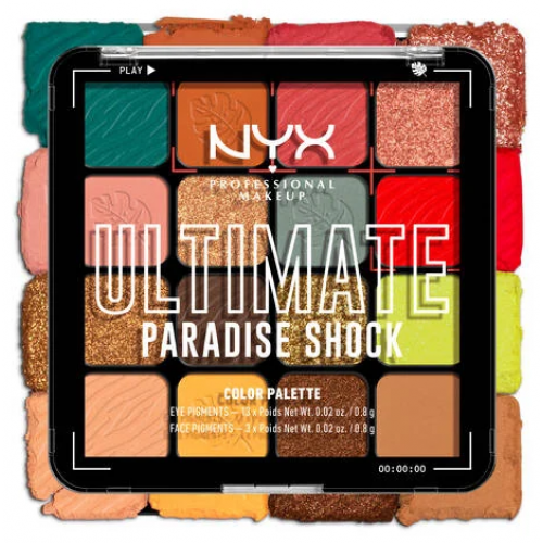 Photos - Eyeshadow NYX Professional Makeup Professional Makeup Ultimate Shadow Palette 13.3g Paradise Shock KS745043