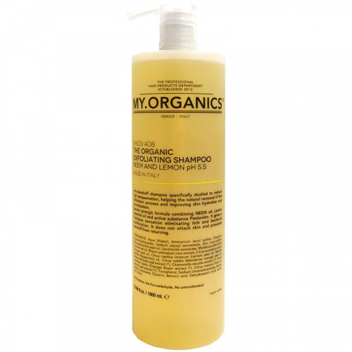 My.Organics Exfoliating Shampoo Neem and Lemon Valantis šampūnas su nimbamedžiu ir citrina
