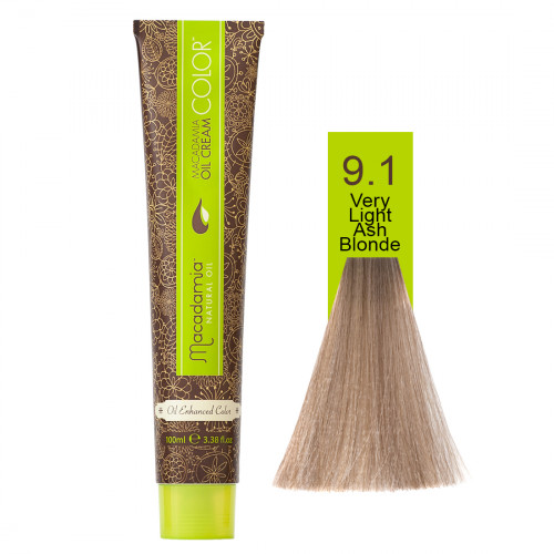 Macadamia Macadamia Oil Cream Color 100ml 9.1 Very Light Ash Blonde