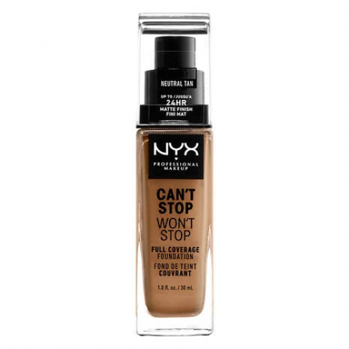 Photos - Foundation & Concealer NYX Professional Makeup Can't Stop Won't Stop Full Coverage Foundation 30ml 12.7 Neutral Tan KS595069