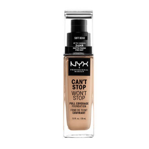 NYX Professional Makeup NYX Professional Makeup Can't Stop Won't Stop Full Coverage Foundation 30ml 7.5 Soft Beige
