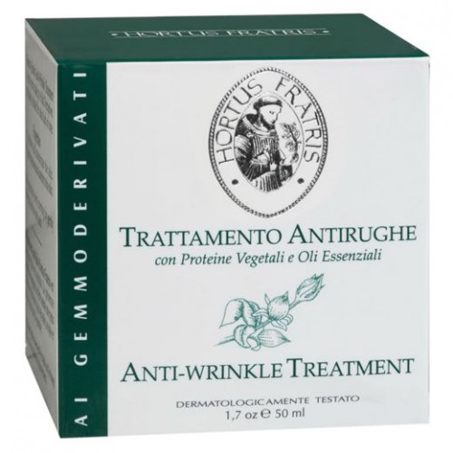 Hortus Fratris Anti-Wrinkle Treatment Kremas jautriai, su išsiplėtusiais kapiliarais veido odai, nuo raukšlių  50ml