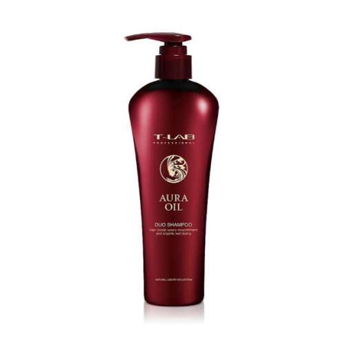 T-LAB Professional Aura Oil Duo Shampoo Šampūnas prabangiam plaukų švelnumui ir natūraliam grožiui