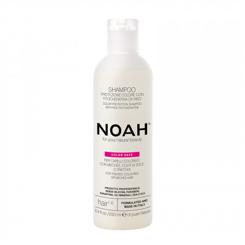 Noah Color Protection Shampoo With Fitokeratine From Rice Šampūnas dažytiems plaukams