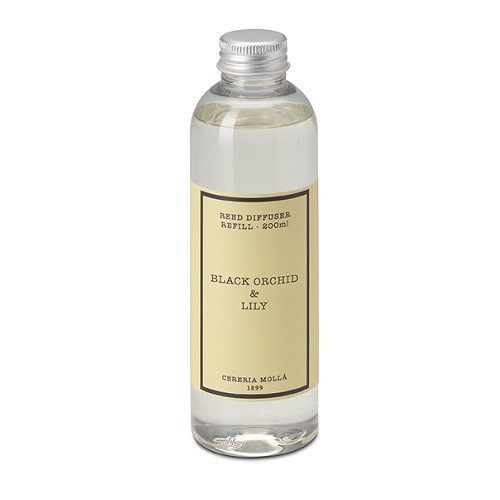 Cereria Molla Black Orchid & Lilly Reed Diffuser Refill 200ml