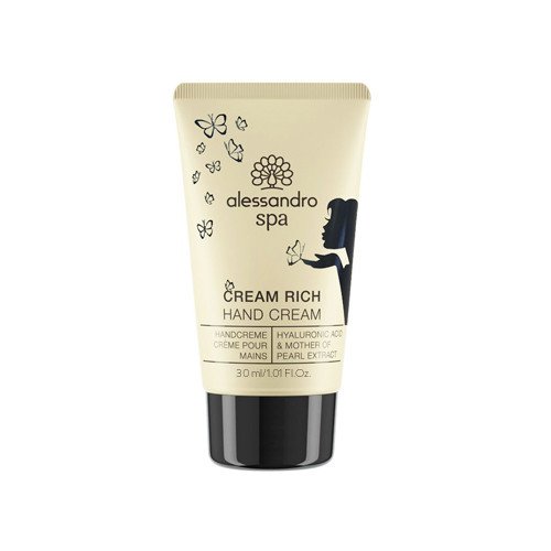 Alessandro Cream Rich Intensyviai drėkinantis rankų kremas su hialurono rūgštimi 30ml