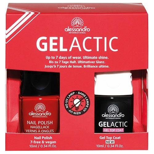 Alessandro Alessandro Gelactic Nail Set 2x10ml Secret Red