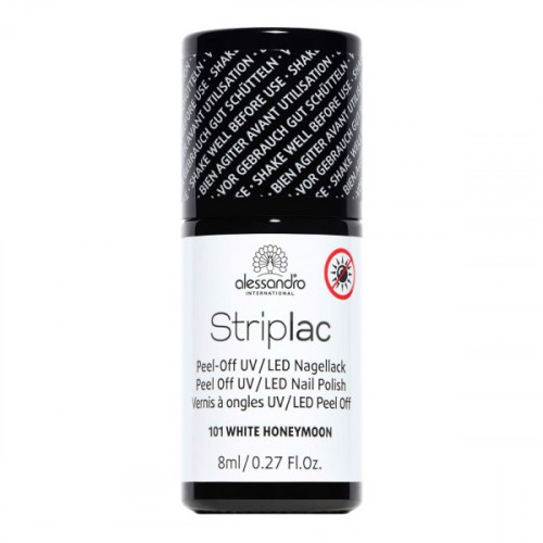 Alessandro Striplac Peel Off UV/LED Nail Polish Nagų lakas 8ml White Honeymoon