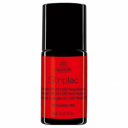 Alessandro Striplac Peel Off UV/LED Nail Polish 8ml Classic Red