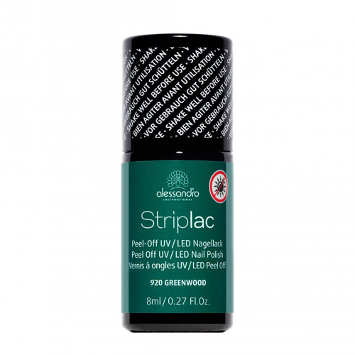 Alessandro Striplac Peel Off UV/LED Nail Polish Nagų lakas 8ml Greenwood
