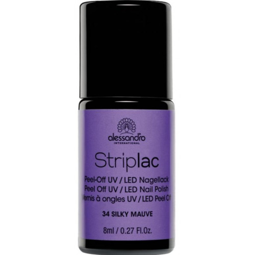 Alessandro Striplac Peel Off UV/LED Nail Polish Nagų lakas 8ml 134 Silky Mauve
