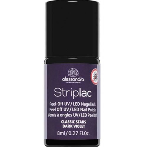 Alessandro Striplac Peel Off UV/LED Nail Polish Nagų lakas  8ml 145 Dark Violet