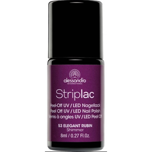 Alessandro Striplac Peel Off UV/LED Nail Polish 8ml 153 Elegant Rubin