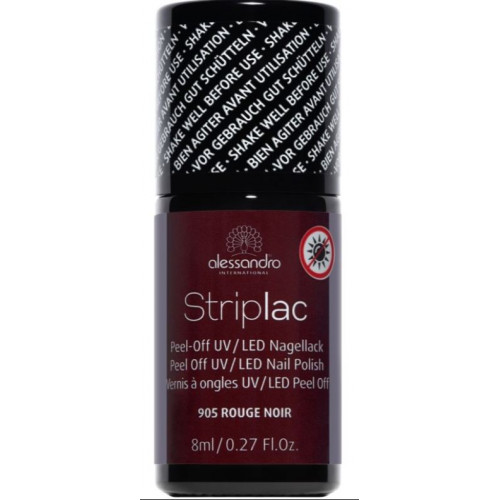 Alessandro Striplac Peel Off UV/LED Nail Polish Nagų lakas 8ml 905 Rouge Noir