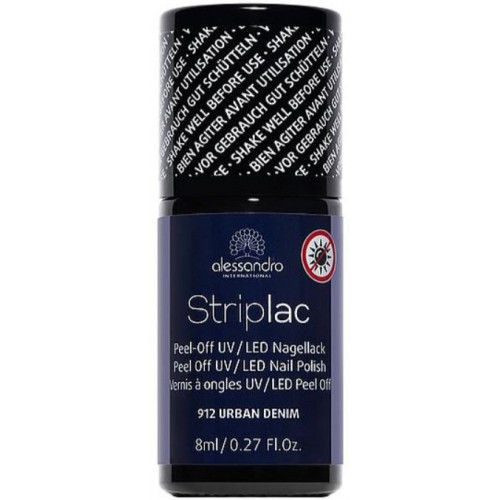 Alessandro Striplac Peel Off UV/LED Nail Polish 8ml 912 Urban Denim