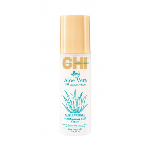 CHI Curls Defined Moisturizing Curl Cream Mitrinošs matu cirtu krēms ar alveju un agaves nektāru