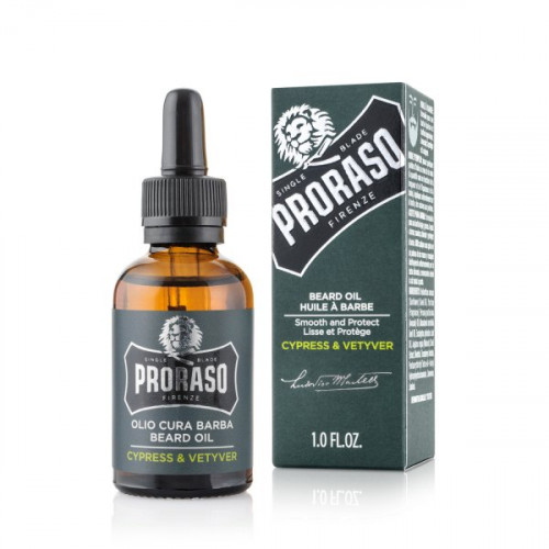 Proraso Cypress & Vetyver Beard Oil Barzdos aliejus