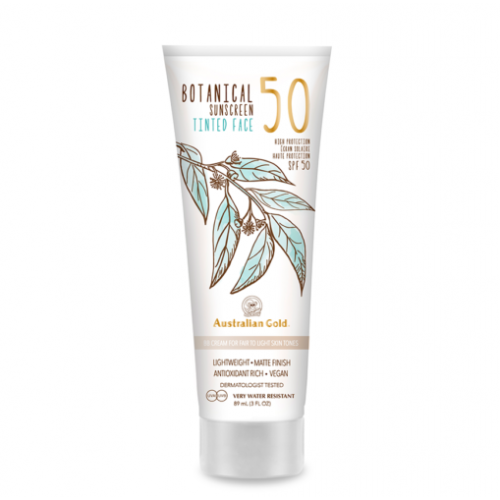 Australian Gold Botanical SPF50 Face Sunscreen Apsaugos nuo saulės BB kremas veidui su mineraliniais filtrais