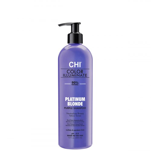 CHI Ionic Color Illuminate Platinum Blonde Shampoo Spalvos atgaivinimo šampūnas